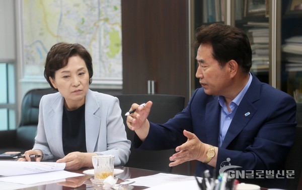 김현미 국토교통부장관 면담