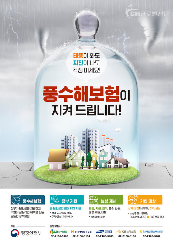 풍수해보험 홍보 포스터