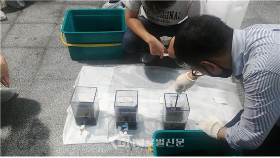 수질검사결과 활성탄지 현장점검