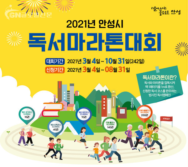안성시 2021년 독서마라톤 대회 개최