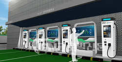 기아와 GS칼텍스가 공개한 협업 전기차 초급속 충전기 예상도