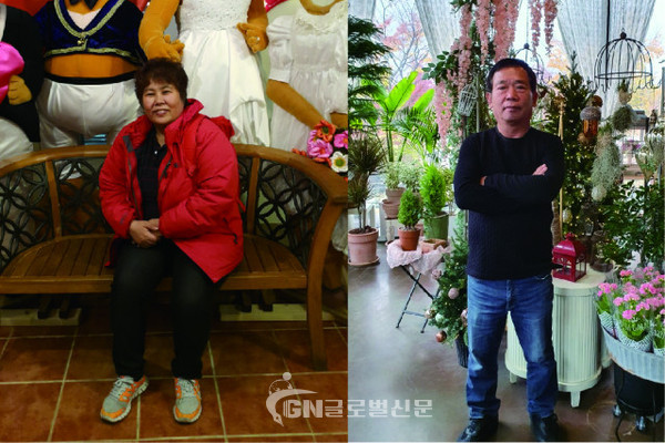 왼쪽부터 기증자 이서연(56세), 기증자 박귀(60세)