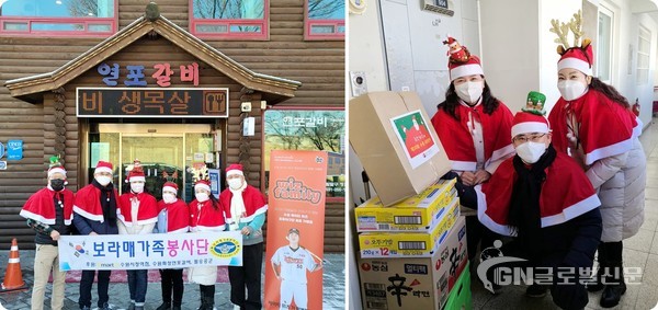 KT-WIZ 프로야구단과 보라매 가족 봉사단(단장 오남칠)이 함께하는 제10회 사랑의 싼타 행사를 개최했다.