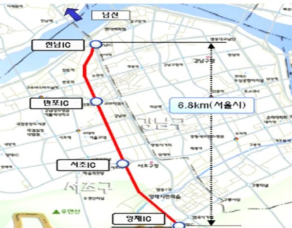 ❍ 구 간 : 한남대교 ~ 오산IC(37.6Km)- 서울시: 양재IC~한남대교(6.8㎞)❍ 시 행 : 2008.10.1일 부터❍ 평시운영 : 07~21시(양방향)- 명절 : 연휴 전날 07시부터 연휴 다음날 01시❍대 상 : 9인승 이상(승용자동차 및 승합자동차)- 승용자동차 또는 12인승 이하의 승합자동차는6명 이상이 승차한 경우로 한정❍ CCTV 운영현황 : 총 7대- 상행 3대, 하행 4대 (1.2Km내외) 운영