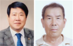 영광군 군민의상 수상자 김용식(왼쪽), 행남 효행상 수상자 김종수씨