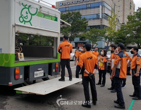 의정부소방서 이동급식차 교육
