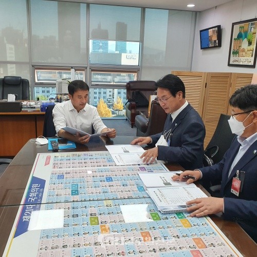 심덕섭 고창군수, 한병도 의원 면담