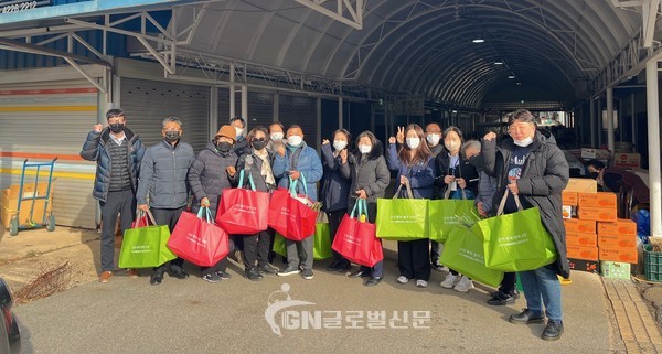 대산면 설 명절 맞이 전통시장 장보기 행사