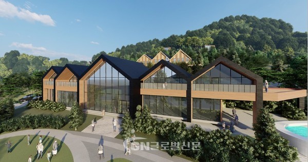 구름골 자연휴양림 산림문화유양관 조감도