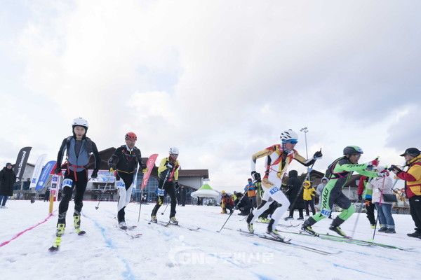 SKIMO 코리아챔피언십 산악스키 대회 장면. (제공= 대한산악연맹)