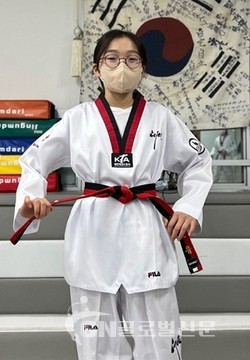 출전 대표 김진유 선수(진남초 6, -39kg)