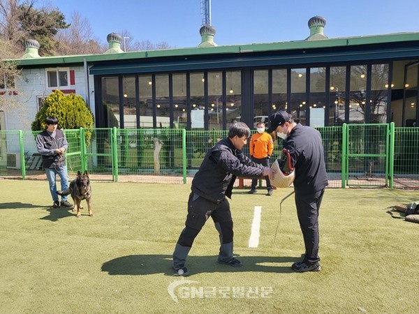 의정부소방서, 동물구조대응(개) 특별교육훈련
