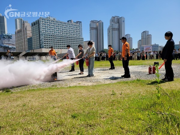 경기도교육청 2024년 상반기 소방합동훈련 실시(운영지원과)소방합동훈련 사진1