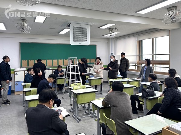 경기도교육청 시민감사관과 함께 ′학교 미세먼지 대응 강화사업′ 성과감사 시행(감사관) 2024년 상반기 성과감사 현장사진1