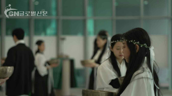하늘소리 공연 연습 모습