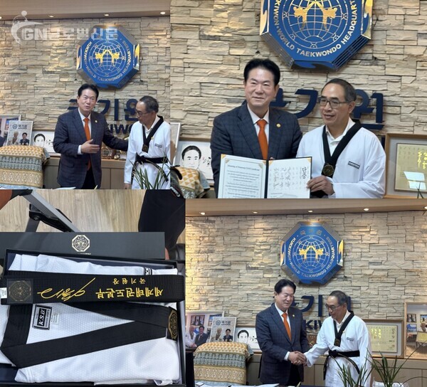 사진-좌측 이동섭 국기원 (원장) 타니 쌩랏 주한태국(대사관)