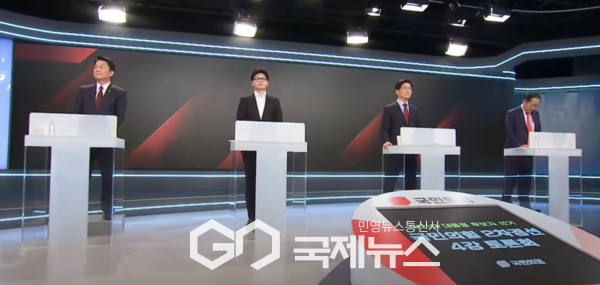 ▲국민의힘 제21대 대통령후보자 '2차 경선 4강 토론회' 사진=mbn캡쳐