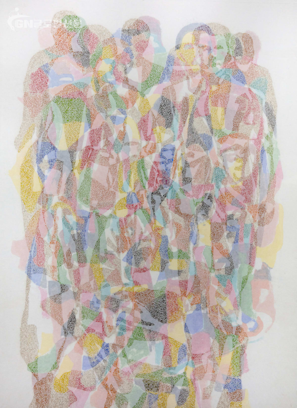 [출처=아트인뱅크 / All kinds of things025-6. 2025 91 x 130cm Incense Mixed media on hanji paper]
