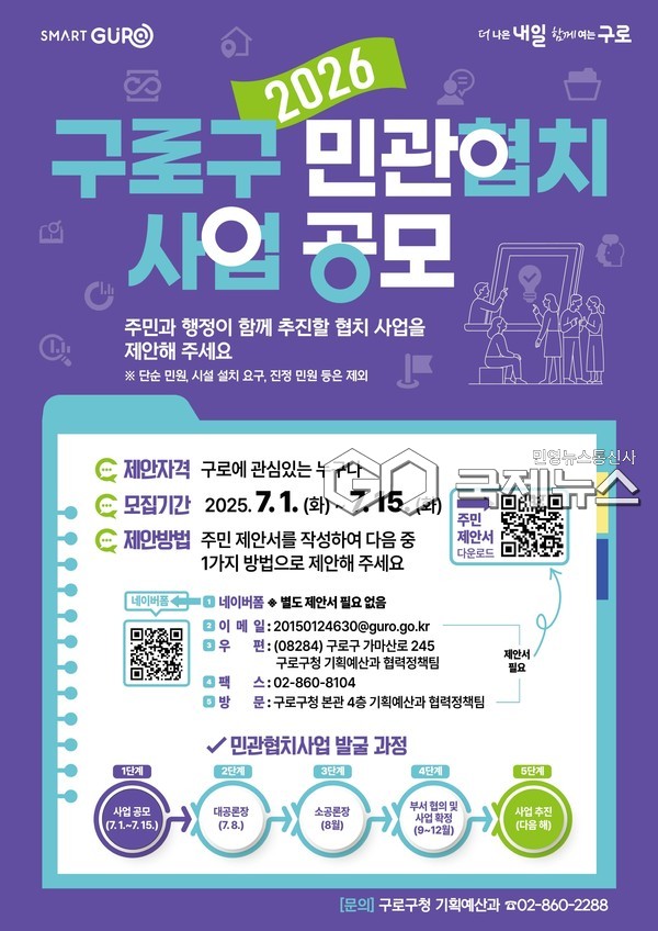 2026 구로구 민관협치 사업공모 홍보 포스터(사진=구로구청)